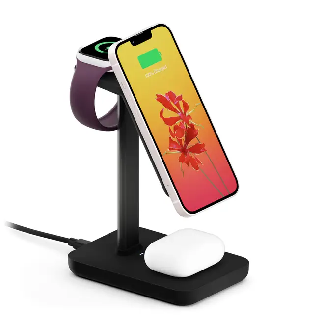 The Twelve South HiRise 3 charging stand allows you to charge your phone, watch and headphones at the same time without the messy cables