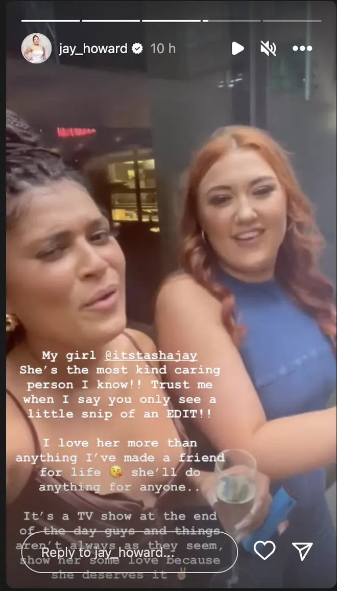 Married At First Sight's Jay also took to Instagram to defend her friend following the backlash