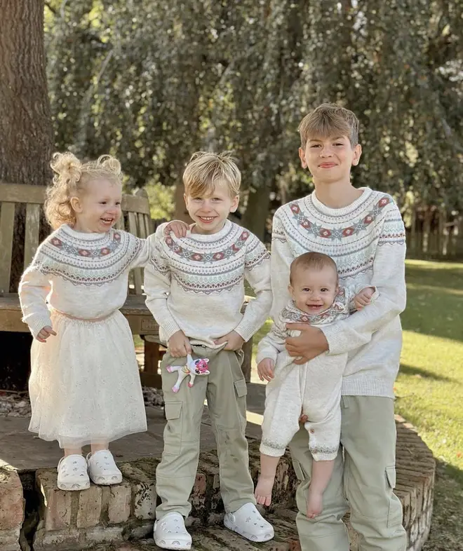 Stacey Solonon shared a stunning picture of her children Rose, Rex, Belle and Leighton