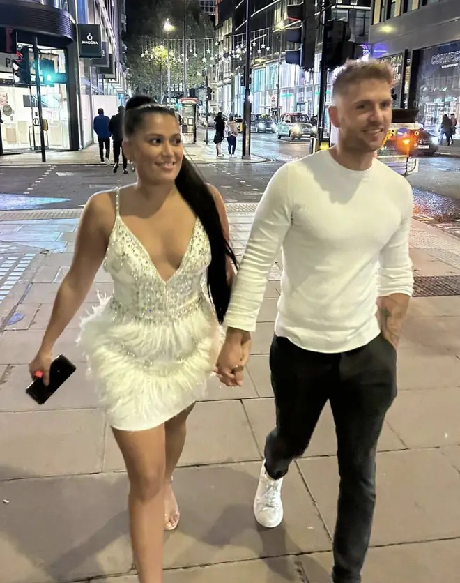 Married At First Sight's Tasha shared this picture of herself and Arthur holding hands