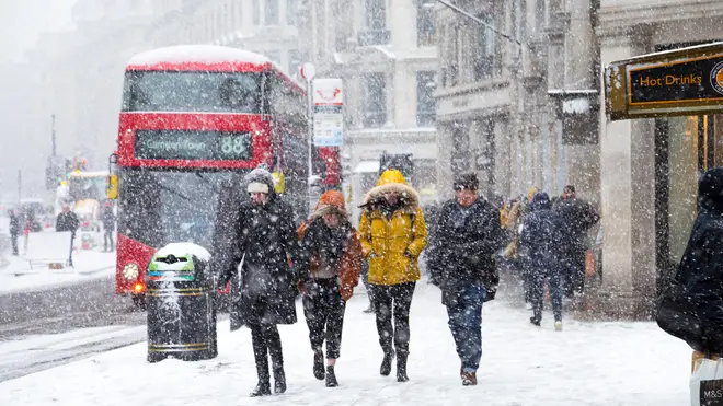 The first snow of the season is incoming.