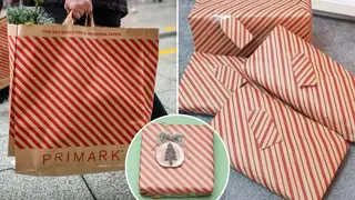 Primark brings back its 'iconic' Christmas wrapping paper bags.