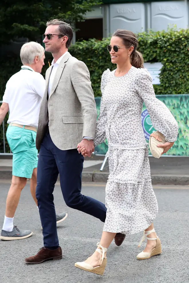 Pippa Middleton attended Wimbledon last year with her husband James Matthews