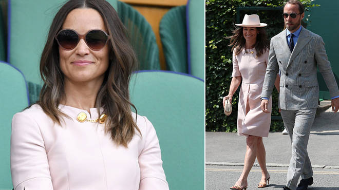 Pippa Middleton attended Wimbledon yesterday with brother James