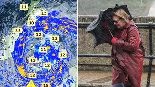 UK Weather: Storm Ciarán set to bring 80mph winds and heavy rain