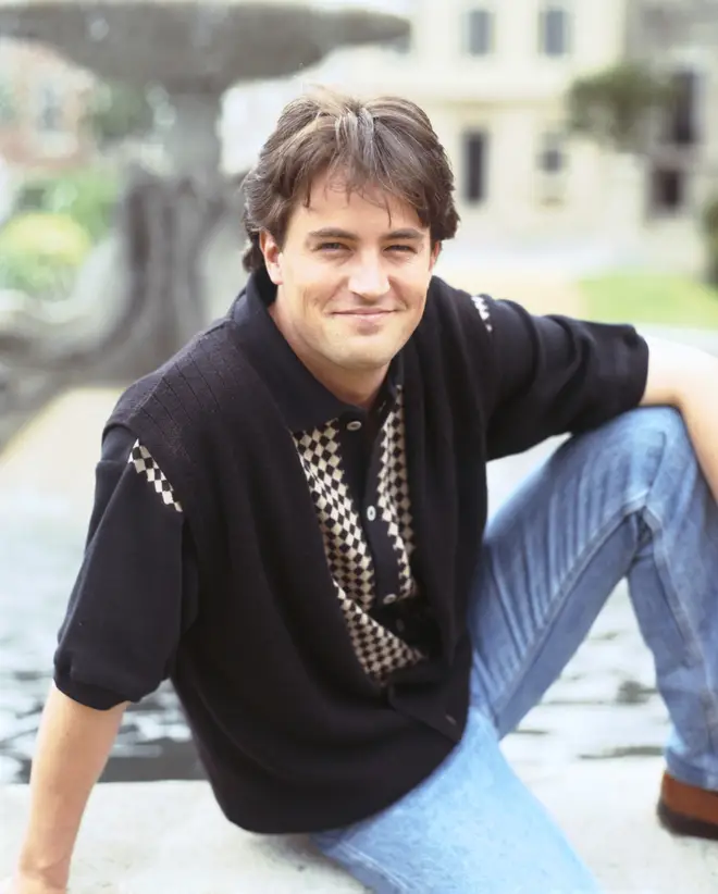 Matthew Perry pictured as Chandler Bing in 1994 during the first series of the hit sitcom