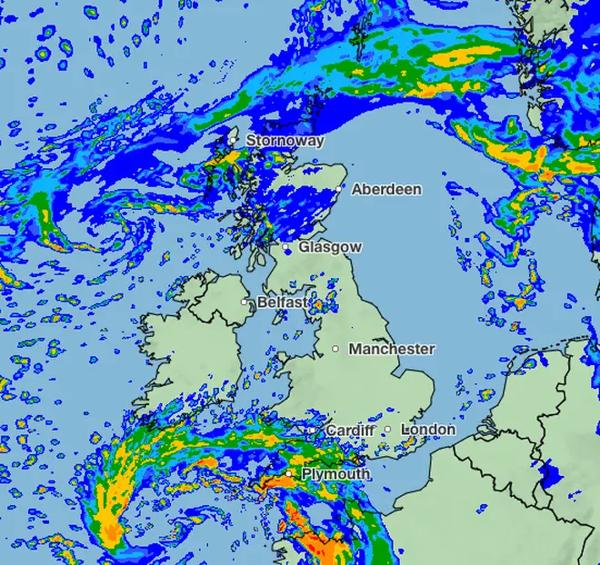 Met Office Storm Ciarán forecast: Wednesday, 1st November, 8:00PM