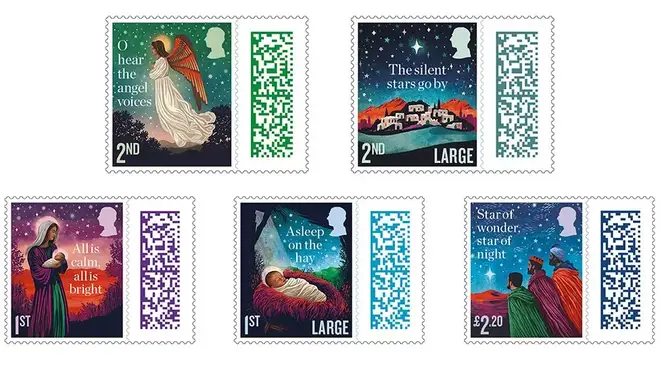 Royal Mail have released festive stamps for 2023