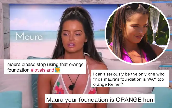 Maura's foundation doesn't match her body even after weeks in the Spanish sun