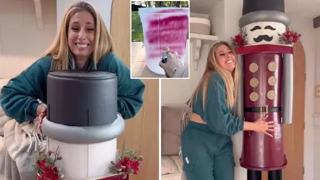 Stacey Solomon 'proud' as she makes giant nutcracker for Christmas