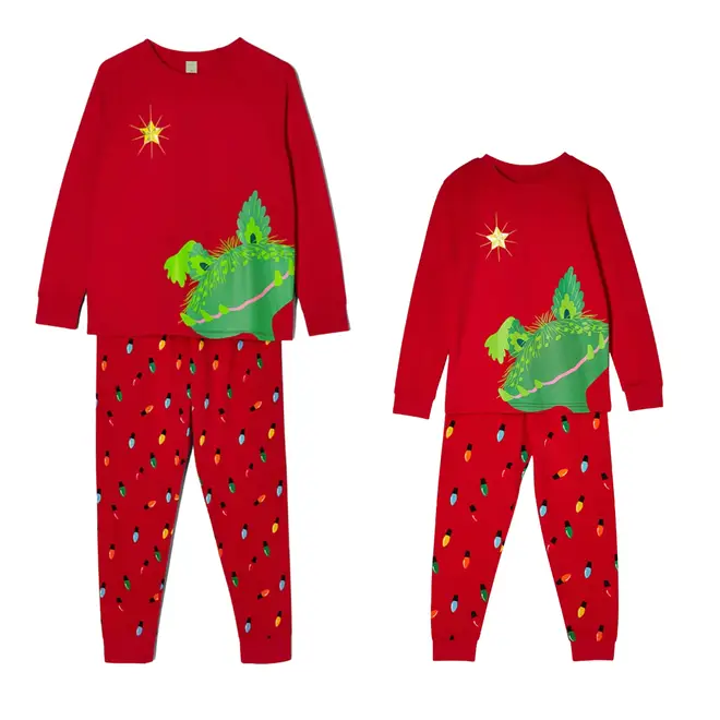Adults and kids can match in their Snapper Christmas pyjamas