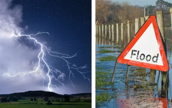 Floods are expected in areas of the UK today