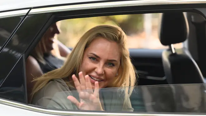 Josie Gibson waved to fans as she arrived in Australia ahead of her reported appearance on I'm A Celebrity