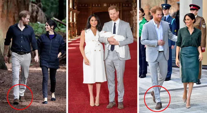 Fans are convinced Prince Harry only has one pair of shoes