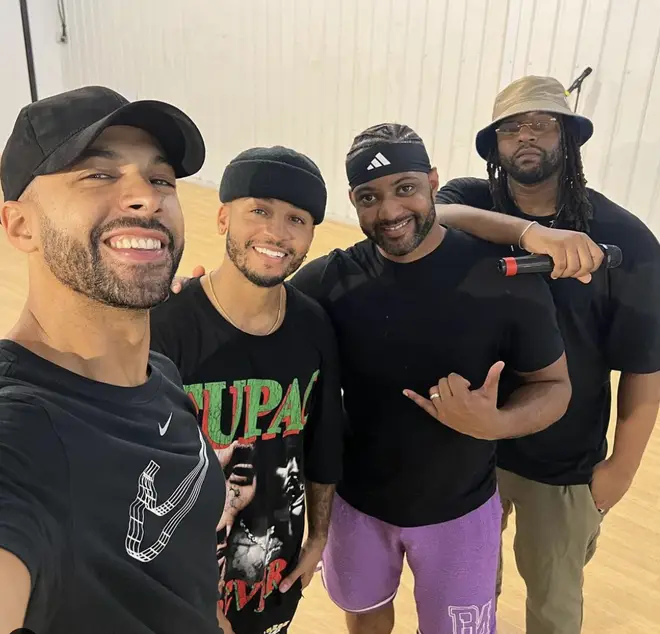 Marvin Humes first gained fame as part of JLS. Pictured here with Aston Merrygold, JB Gill and Oritsé Williams