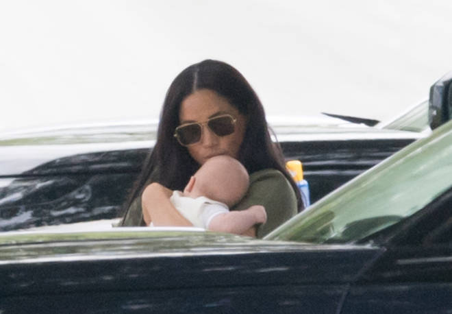 Meghan kissed her son Archie