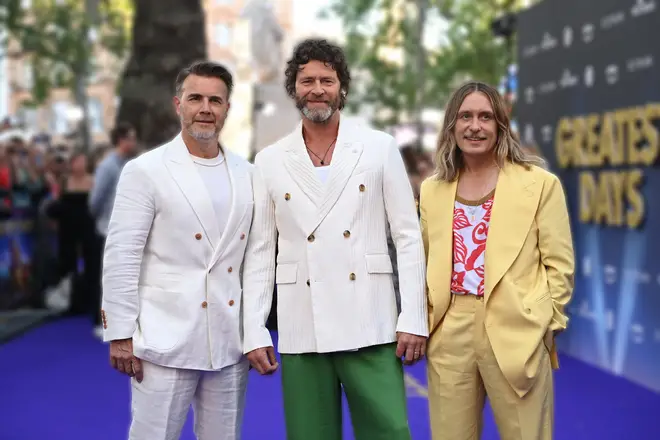 Take That attending the Greatest Days premiere in 2023