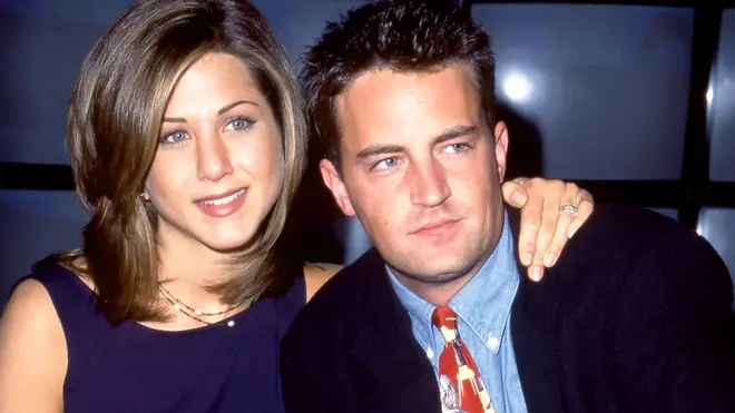 Matthew Perry and Jennifer Aniston pictured together in 1995