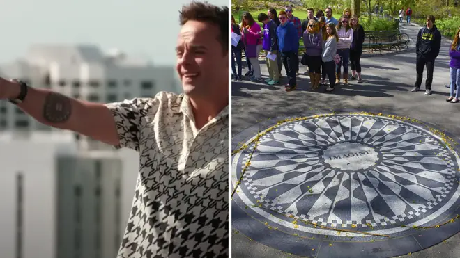 Ant McPartlin has a tattoo of the John Lennon memorial on his arm