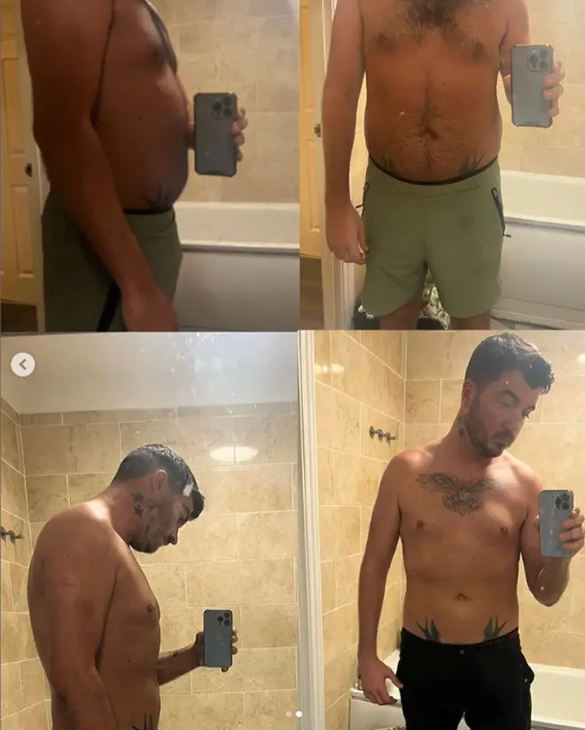 Married At First Sight's Luke Worley showed off the before and after pictures of his impressive weight loss