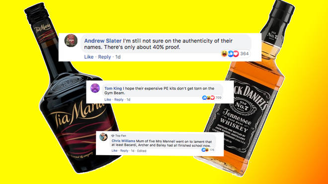 The mum claims she DIDN'T name her eldest two after drink brands
