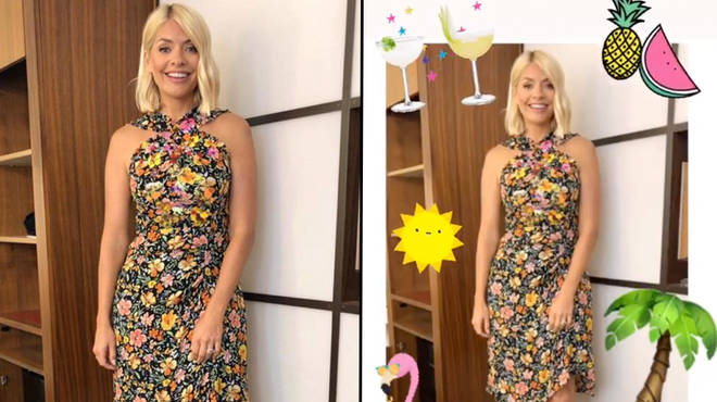 Here's where Holly Willoughby's floral halterneck dress is from