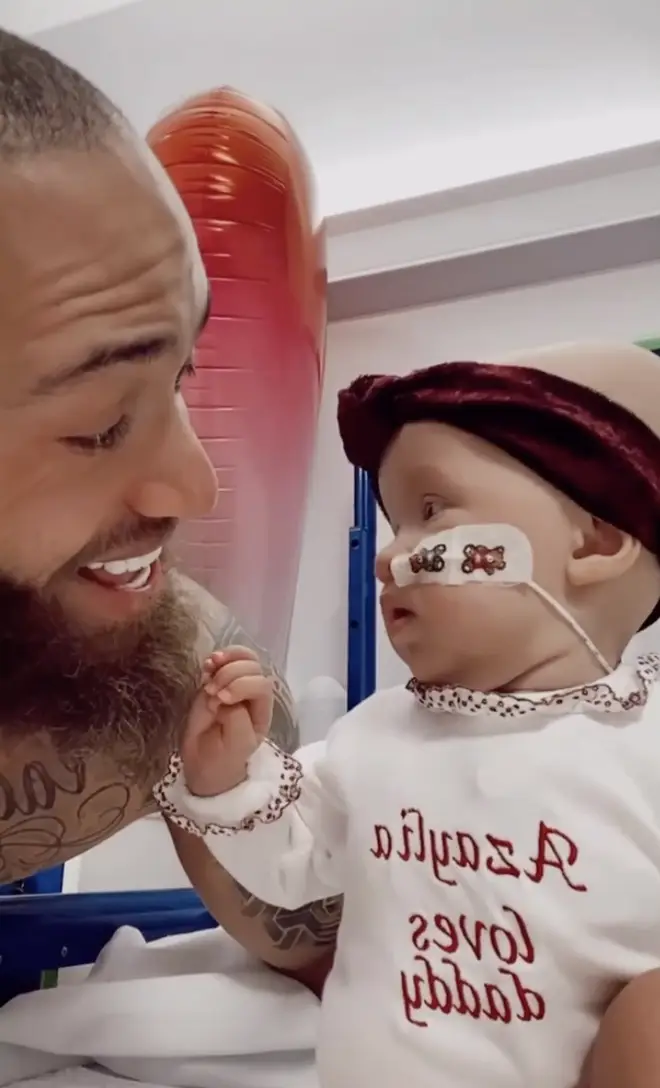 Ashley Cain often posts sweet videos of his daughter Azaylia Cain on Instagram