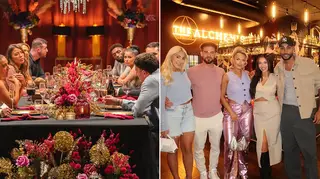 Married At First Sight UK cast at a dinner party