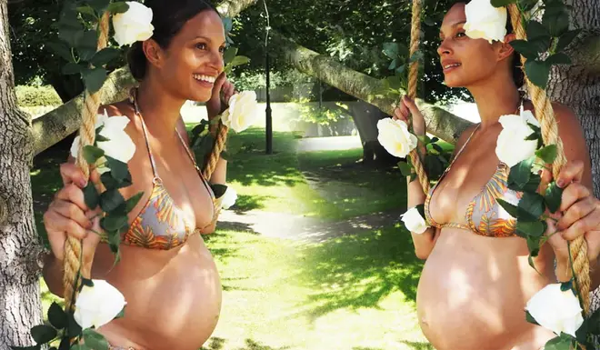 Alesha Dixon looked incredible on holiday as she revealed her baby bump