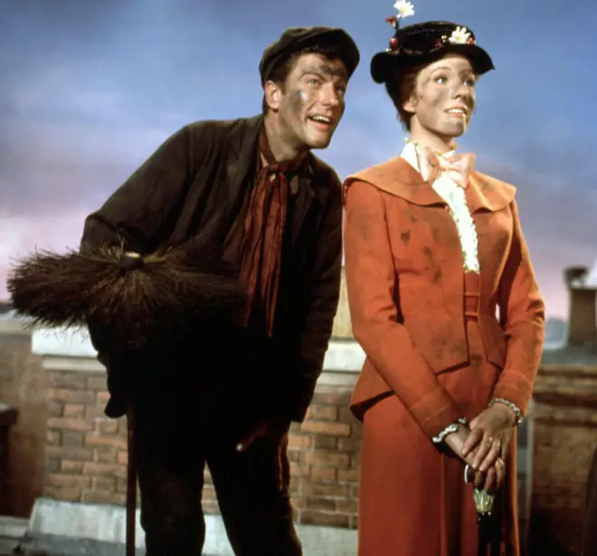 Dick famously played chimney sweep Bert in Mary Poppins.