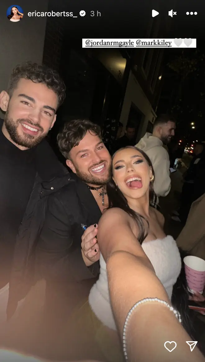 Erica Roberts posted an image of herself with fellow Married At First Sight stars Jordan Gayle and Mark Kiley