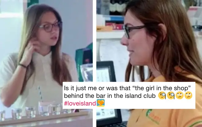 Dozens of viewers were convinced that the girl in the shop and at the bar were the same person