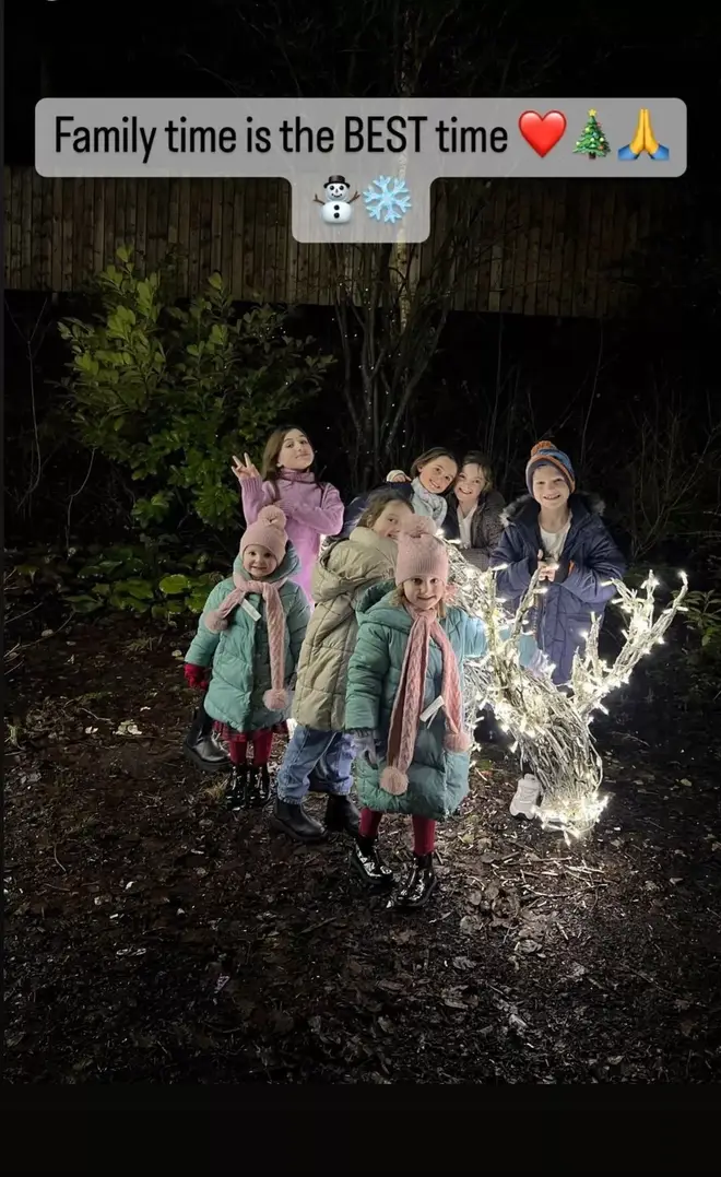 Sue Radford posted images of her children at Winter Wonderland