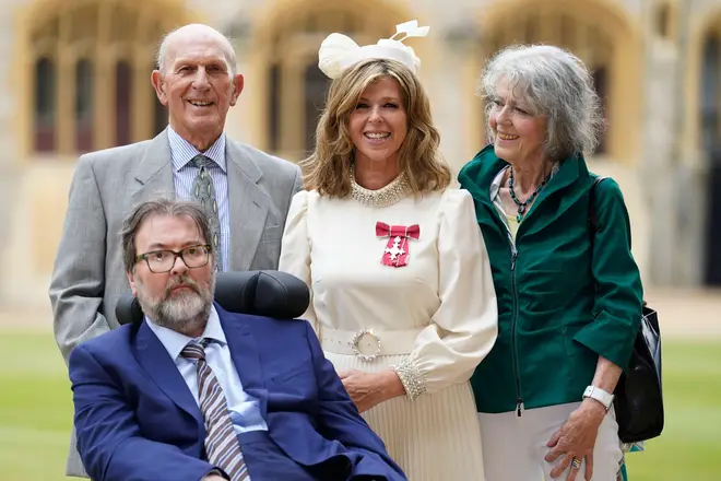 Derek Draper is married to Kate Garraway. Pictured here with Kate's parents Gordon Garraway and Marilyn Garraway