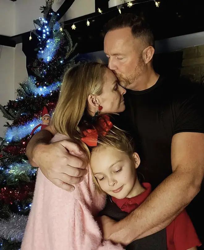 Mel Schilling shared a moving image of herself with her husband Gareth Brisbane and their daughter Madison