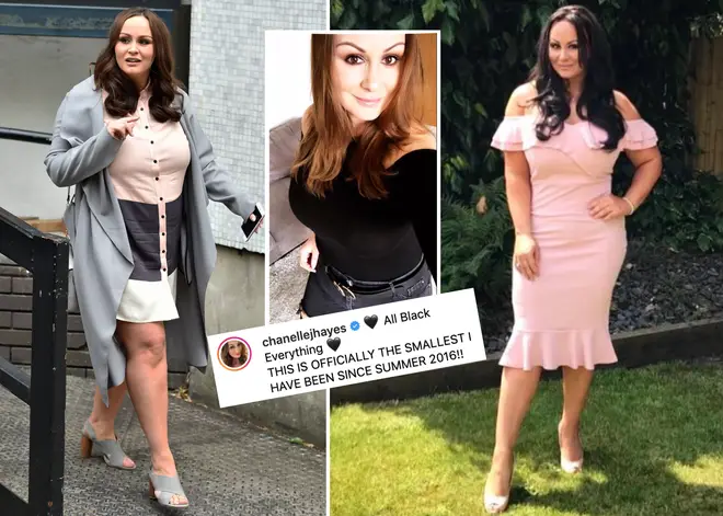 Chanelle Hayes reveals her svelte figure to fans on social media.