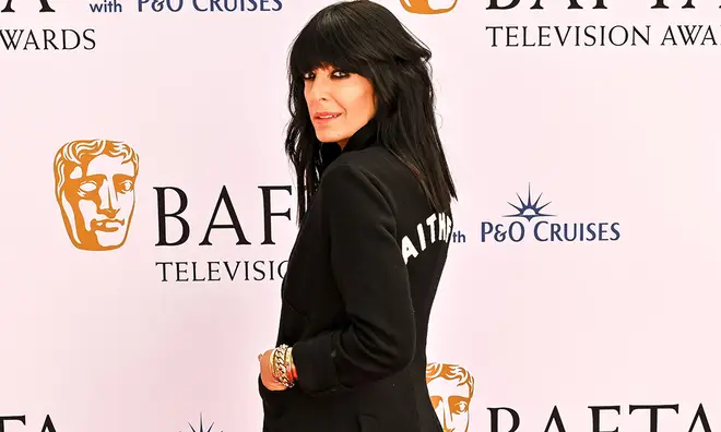 The Traitors presenter Claudia Winkleman wearing a 'Faithful' blazer