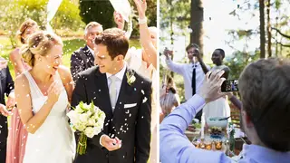 A wedding photographer has slammed guests