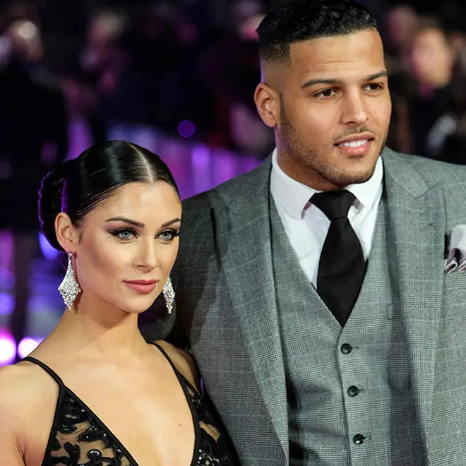Love Island couple Luis Morrison and Cally Jane Beech on the red carpet