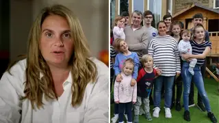 Sue Radford pictured with her kids on 22 Kids and Counting episode
