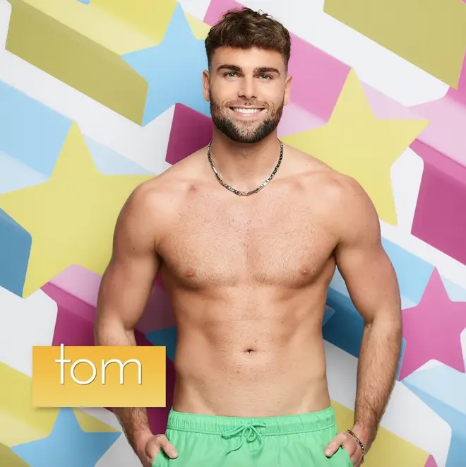 Tom Clare poses for Love Island