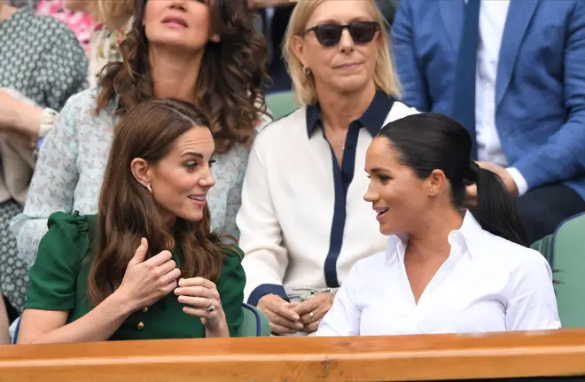 Meghan Markle wore her hair up for her trip to Wimbledon