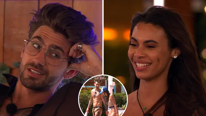 Chris Taylor and Sophie Piper are getting to know each other on Love Island All Stars