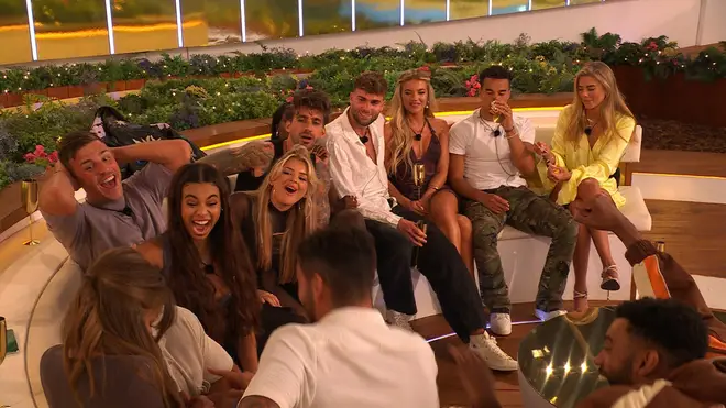 Love Island All Stars laugh at fire pit