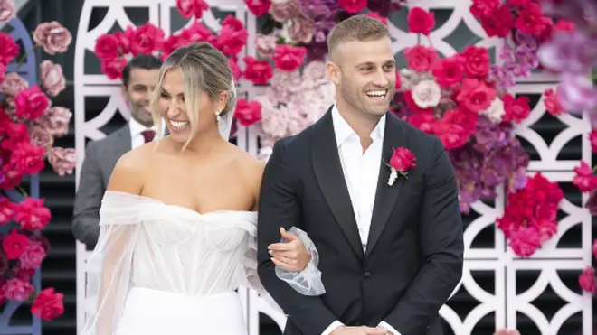 Married At First Sight Australia's Sara and Tim were swept away with one another as they met for the first time at the alter