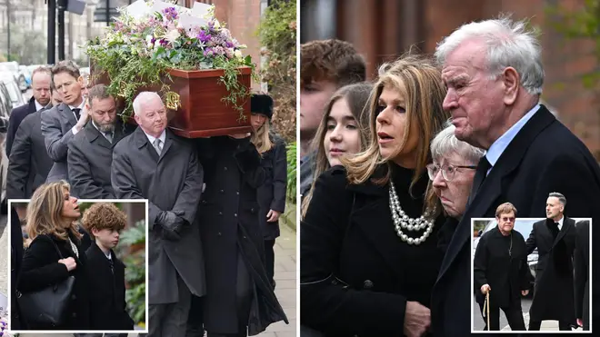 Kate Garraway was joined by family and friends as she laid her beloved husband Derek Draper to rest