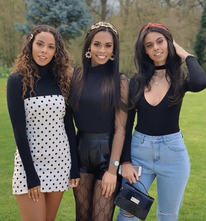 Rochelle Humes hasn't always had a close relationship with her siblings. Pictured with Lili Piper and Sophie Piper