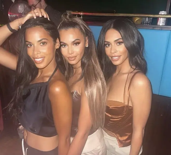 Rochelle Humes with Sophie Piper and Lili Piper