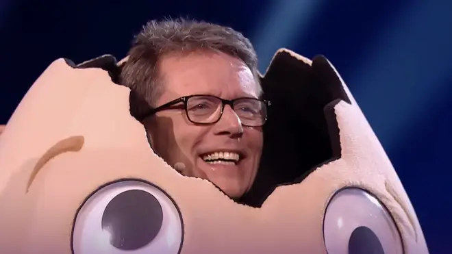 Nicky Campbell as Dippy Egg on The Masked Singer