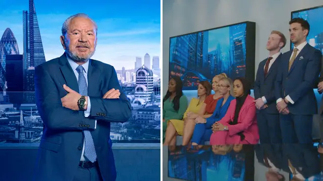 The Apprentice contestants and Lord Alan Sugar